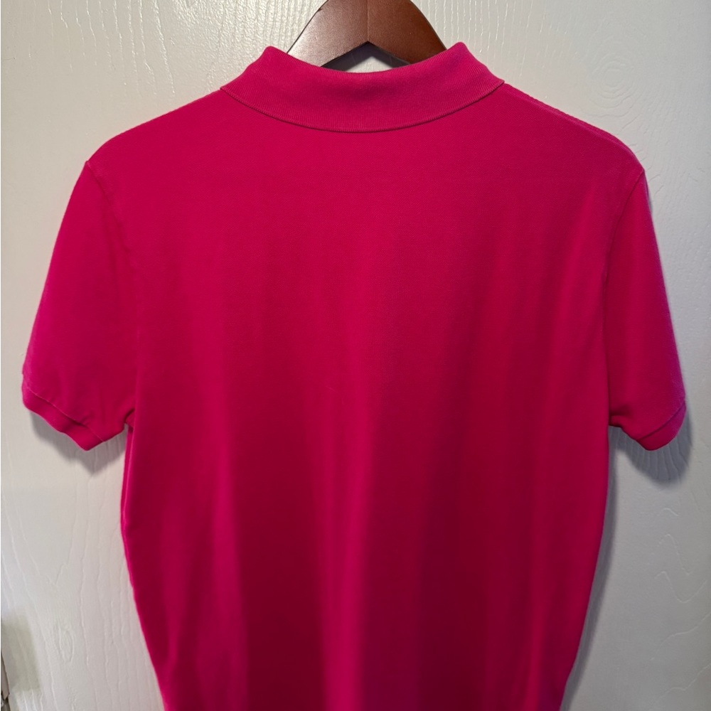 Ralph Lauren Pink Polo Shirt Classic Cotton Short Sleeve - Picture 2 of 3